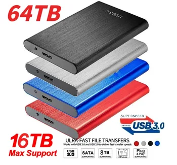 2023New Prenosné SSD 500GB 1 TB 2TB 4TB 8TB Vysoká Rýchlosť ssd (Solid State Drive USB3.1 Mobilný Pevný Disk Notebooku C-typu Solid State Drive)