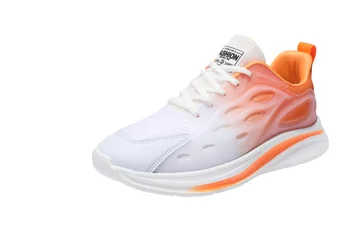 White orange voľný čas bežecká obuv pre mužov a ženy na jeseň