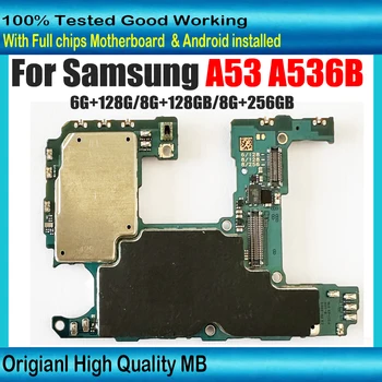 128 gb kapacitou 256 GB Pôvodná Odomknutý Samsung Galaxy A53 A536B Doske Plný Testované SM-A536B Logic Dosky S Android Systém
