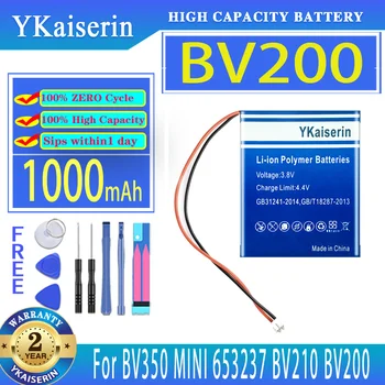 YKaiserin 1000mAh Náhradné Batérie BV200 Pre BV 200 BV210 BV350 MINI 653237 Digitálne Batérie