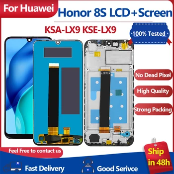 Super Kvalita Nové Pre Huawei Honor 8S LCD KSA-LX9 KSE-LX9 Dotykový Displej Digitalizátorom. Zhromaždenie Na Počesť 8S 2020 Displej S Rámom
