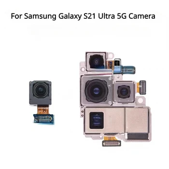 Zadný Fotoaparát na Prednej strane Pre Samsung Galaxy S21 Ultra 5G G998B G998U Čelnej Selfie Späť Zadnej strane Modulu Fotoaparátu Náhradných Dielov