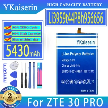 YKaiserin Batérie Li3959t44P8h956656 5430mAh Pre ZTE 30 Pro 30Pro/S30SE S30 SE 8030N Bateria