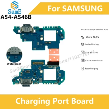 S IC Podporu rýchle nabíjanie Pre Samsung A54 5G A546 A546B Typu C, USB Dock Nabíjací Port Nabíjací Port Rada Flex Kábel