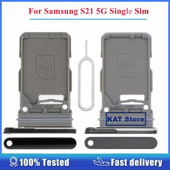 Pre Samsung Galaxy S21 5G Držiak SIM Karty Slot pre Jednu Sim Zásobník S Vysunúť Pin Nástroj Náhradné Diely