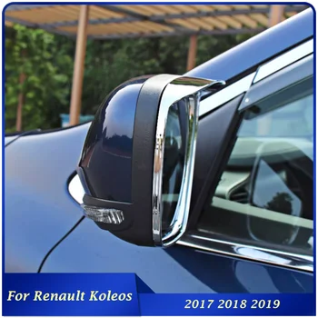 ABS Chrómovaný Auto Strane Dverí, Spätné Zrkadlo Slnka, Dažďa Clonu Kryt Kotúča, Rám Pre Renault Koleos 2017 2018 2019