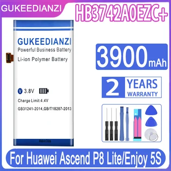 GUKEEDIANZI Batérie HB3742A0EZC+ pre Huawei Ascend P8 Lite P8Lite Užite si 5S 3900mAh Batérie + Bezplatné Nástroje