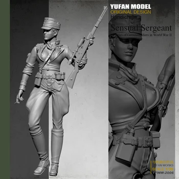 Yufan Model 1/35 Žena Sniper Živice Vojak Bezfarebný A Self-assembled Yfww-2006