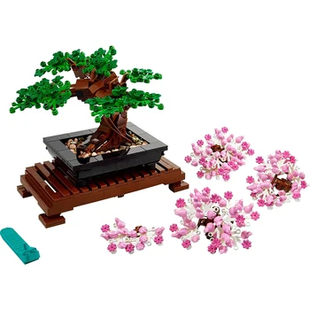 Kompatibilné 10281 Bonsai Strom, Kvet Kytice Večné Stavebným Tehly Model Domáce Dekorácie Rastlín Črepníkové Darček Deti Nastaviť